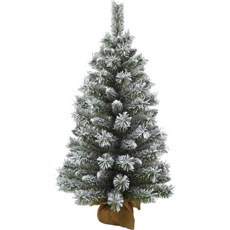 MAURY'S ALBERO DI JUTA VERDE INNEVATO ALTEZZA 80 CM (1/2)