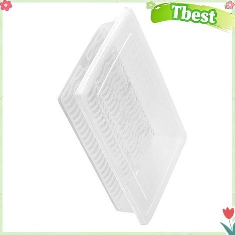 Tbest Boîte de conservation des aliments pour réfrigérateur Boîte à aliments pour réfrigérateur, rectangulaire meuble rangement (1/5)