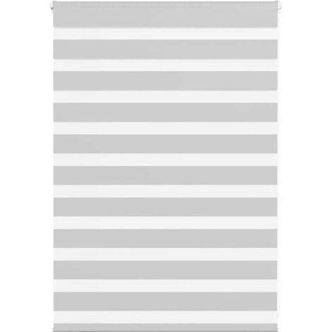 4014417 Store zèbre gris clair largeur du tissu 95,9 cm polyester (1/5)