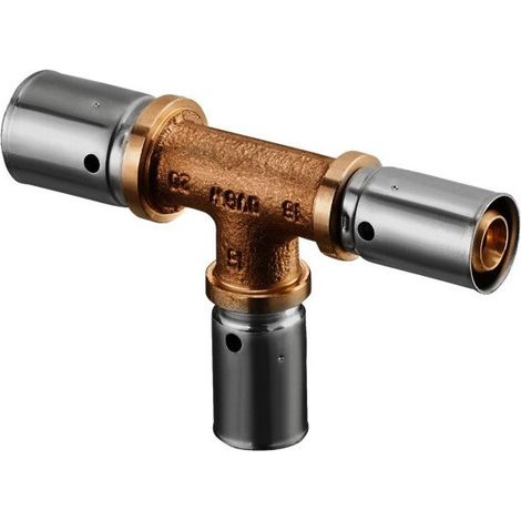 Raccordo a pressare a T Cofit PD uscita centrale e passaggio ridotto 20 x 16 x 16 mm OVENTROP