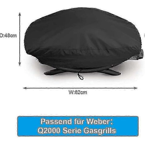 Housse pour barbecue Weber Q2000 / Q2200 / Q200, housses de barbecue imperméables pour Weber : (1/3)