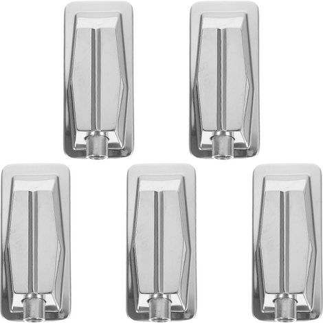 Lot de 5 fixations de caisse claire en métal de rechange pour batterie jazz (argent)-5.7X2.5CM-Silver (1/4)