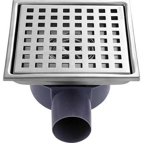 Siphon de sol carré en acier inoxydable 15 cm x 15 cm (1/5)