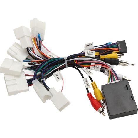 Autoradio Faisceau de Câblage avec Décodeur CANBUS USB, Adaptateur pour Camry Corolla RAV4 4Runner Tacoma, Amplificateur et Commande au Volant SWC (1/5)
