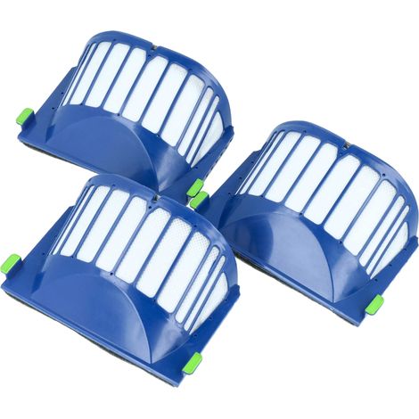 vhbw set da 3x filtro compatibile con iRobot Roomba 610, 640, 670, 680 aspirapolvere - Filtro HEPA anallergico (1/4)