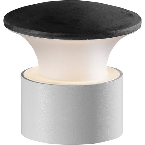 Applique / Borne PUSH IP65 LED SMD AC 8.70W 830lm CRI80 4000K 140mm Ivoire Pierre leccese anthracite
