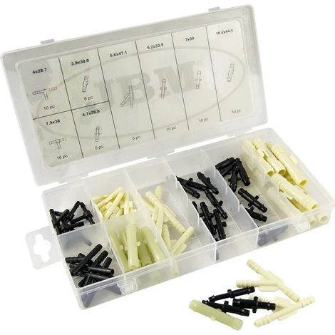 Raccordo jbm kit 65 pezzi con custodia organizzata resistente