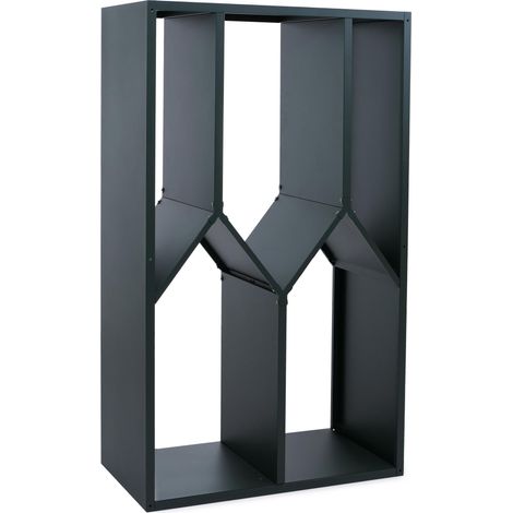 Abri à bois HWC-P76, étagère à bois de chauffage/bois de cheminée, abri à bois, abri extérieur en métal 160 x 95 x 50 cm