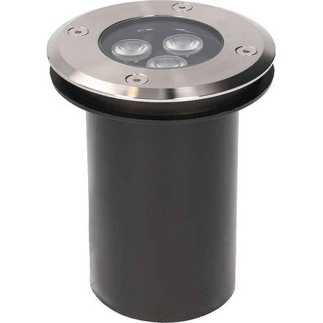 Forlight Ringo - Applique Murale LED 3.5W et 229lm avec Blanc Neutre 4000K. Diamètre 11cm. Structure en Acier. Usage Extérieur IP65/IP67. Coloris Argenté (1/3)
