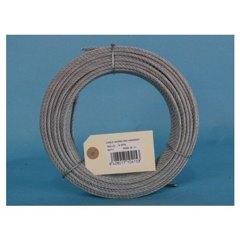 Cable Acero Galv 6X7+1 4Mm Cursol 15 Mt