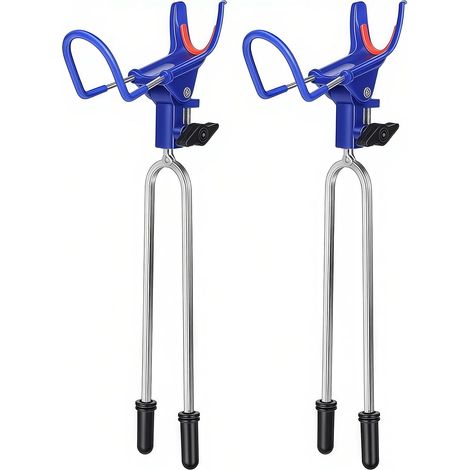 Portacanne, Portacanne Regolabile a 360° con Testa in Nylon Rinforzato, Portacanne Resistente per Pesca in Barca/Kayak, Accessori da Pesca Portatili (1/5)