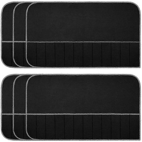 Pochettes de rangement pour argenterie, en feutre, pour couverts, protection anti-ternissement, lot de 6 (1/5)