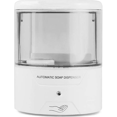 Machine cantine de désinfection des mains de 600ML, distributeur automatique de savon à induction, murale, hôtel, hôpital (1/5)