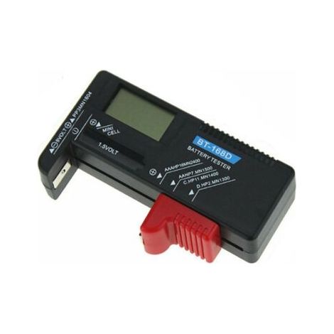 Testeur de Piles numérique pour AA AAA C D 9V, Bouton - Fonctionne sans Pile,Fonepro (1/3)