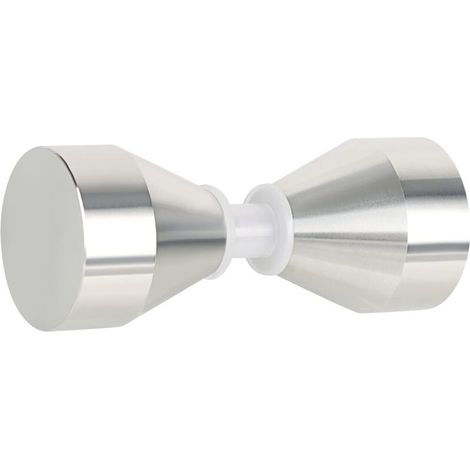 Poignées de Porte Multilatéral de Douche Rondes en Verre, en Acier Inoxydable, Poignées Rechange pour Cabine de Douche, Écran de Douche, Brossée (1/5)