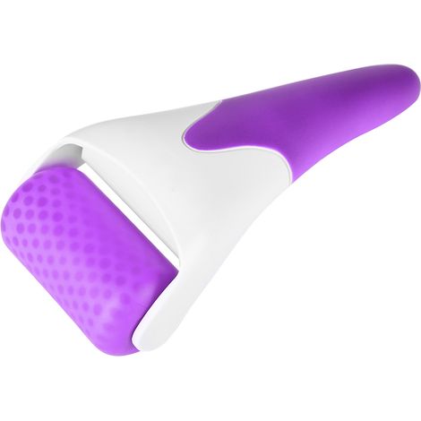 Rouleau de massage glacé portable anti-rides pour le visage et le corps, appareil de massage rafraîchissant violet (1/5)