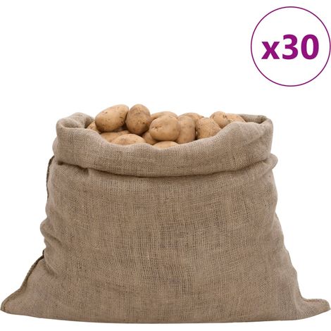 Jutesäcke 30 Stk. 100x110 cm 100% Jute 220 g/m²