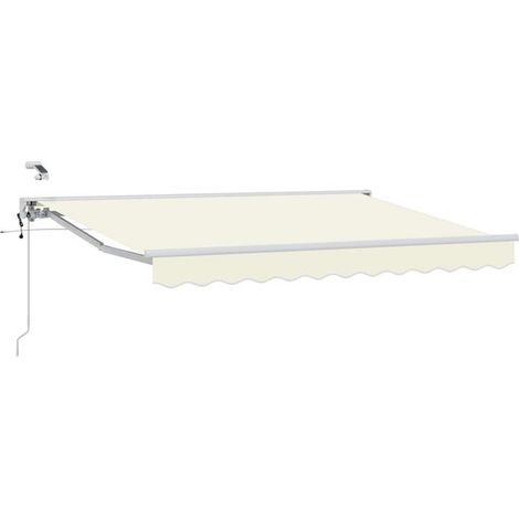 Store banne électrique rétractable, blanc cassé, 2,5 x 2 mètres (1/5)