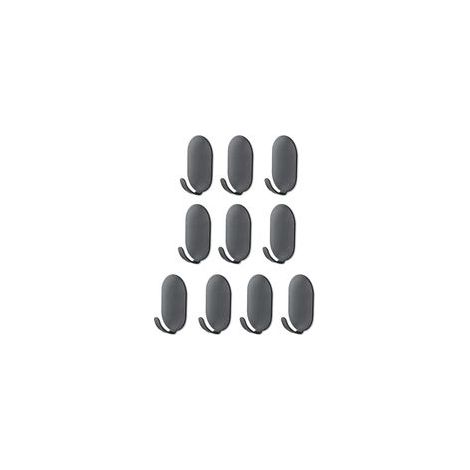 Lot de 10 crochets autocollants – Cintres muraux sans clous – Crochets muraux à coller très résistants pour salle de bain, cuisine, bureau, évier, réfrigérateur (1/5)