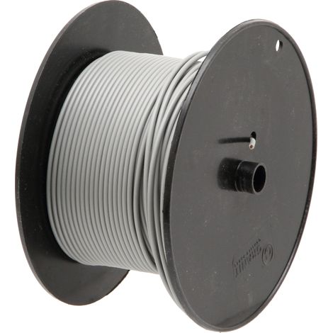 Cavo grigio, cablaggio elettrico unipolare, sezione 1,0 mm², lunghezza 100 m
