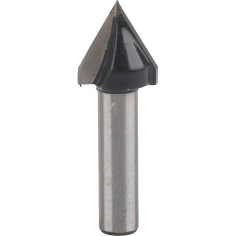 Fraise à rainurer en V pour bois, 8mm, coupe arrondie pour travail du bois et fraisage (1/5)