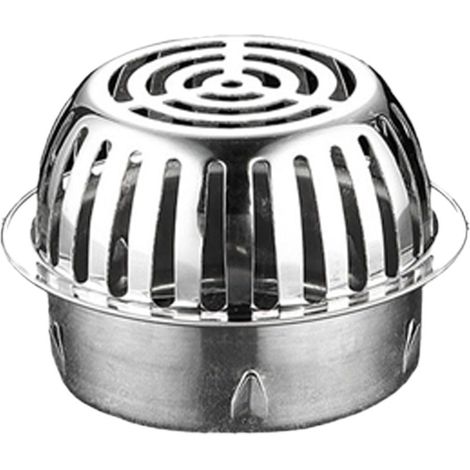 Caniveau de sol en acier inoxydable anti-colmatage, filtre de caniveau multi-tailles, adapté au drainage des patios, toits et terrasses, anti-colmatage, 110 mm. (1/5)