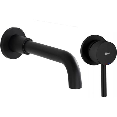 RUBINETTO LAVABO DA INCASSO LUNGO LONG NERO + SCATOLA SKU REA-B0371 (1/5)