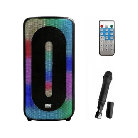 Tragbarer 150-Watt-Bluetooth-Lautsprecher mit MikrofonKaraoke- und RadiofunktionAkkulaufzeit bis zu 9 StundenBluetooth 2.1 + EDR (1/5)