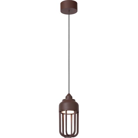 Lampe suspendue Wells Brun rouille - 33810/08/97 (1/2)