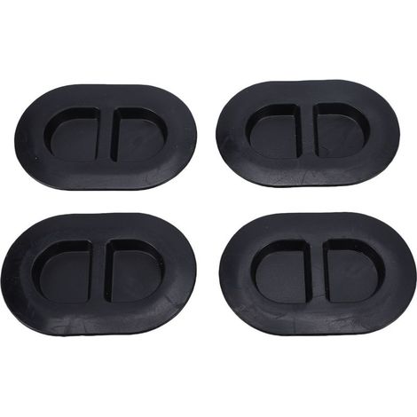 Bouchons de vidange de bac de sol, 4 pièces, 68194821AA, corps en caoutchouc de remplacement pour Jeep Wrangler 2014 – 2023 (1/5)