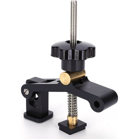 Support de goulotte coulissante pour le travail du bois, en alliage d'aluminium et laiton, outil de positionnement en 3 étapes, 10 cm (1/5)