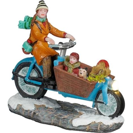 Mom on her cargo bike - Luville