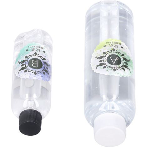 Colle epoxy resin cristal transparente A+B pour bijoux bracelets coques telephone bricolage creatif (1/5)