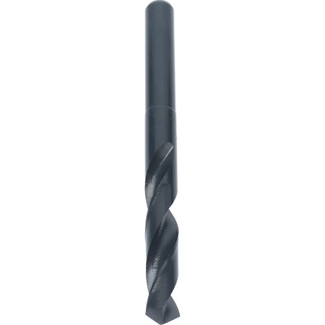 Foret hélicoïdal 13mm acier rapide HSS queue réduite, noir, pour percer fer aluminium cuivre (1/5)