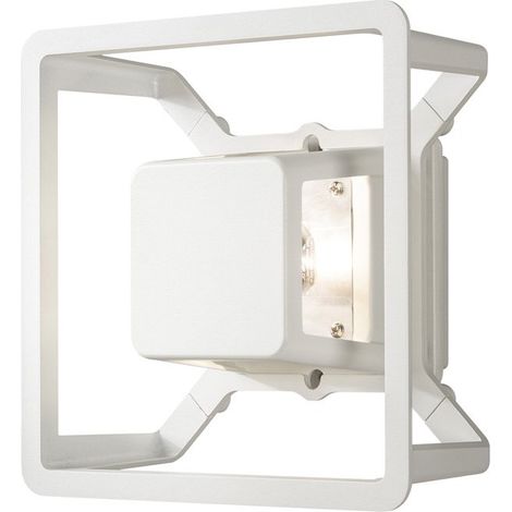 Konstsmide Pescara Applique murale d'extérieur moderne LED blanche, IP54 (1/3)