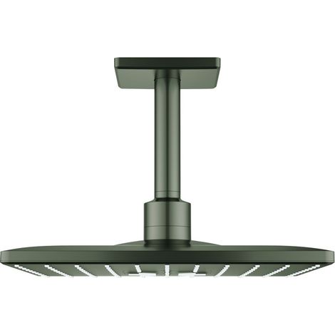 Grohe Rainshower SmartActive 310 Cube Kopfbrauseset, eckig, Deckenauslass 142mm, 2 Strahlarten, Satin Graphite, 26481MG0 (1/3)