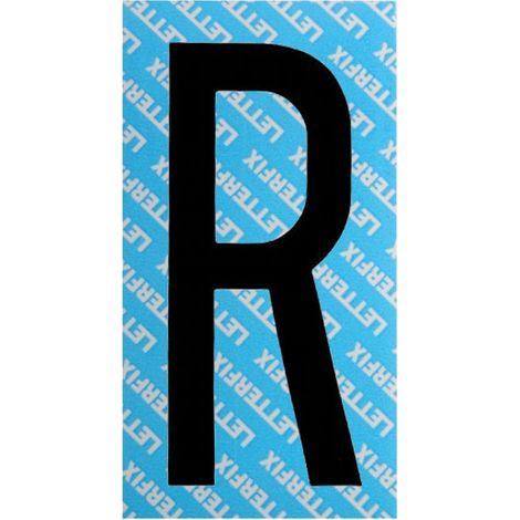 Letra adhesiva negra Serie T80 R Letterfix