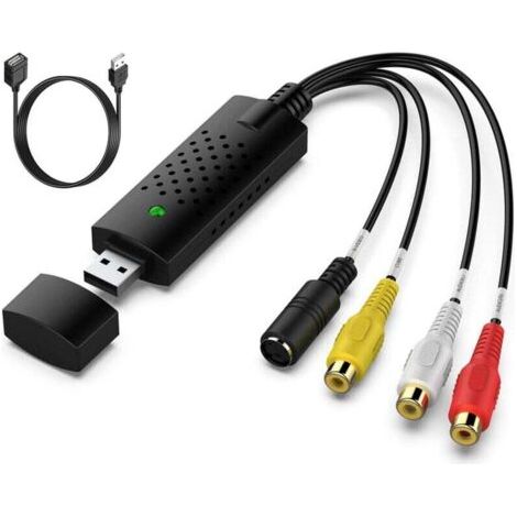 La scheda di acquisizione audio/video convertitore RCA USB 2.0 digitalizza e modifica video da qualsiasi sorgente analogica, inclusi i videoregistratori VHS e DVD.