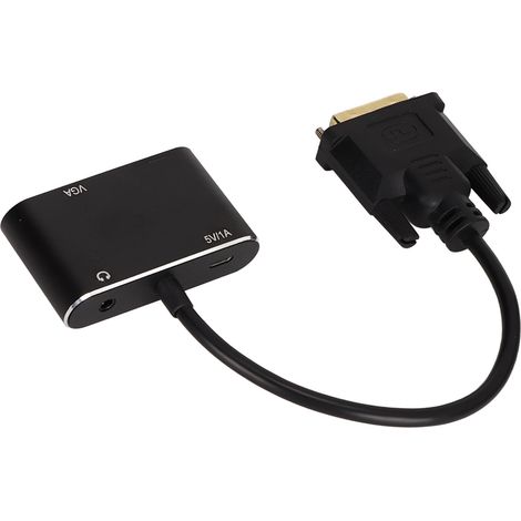 Adaptateur Double DVI-VGA Haute Résolution pour Moniteurs PC et Projecteurs (1/5)