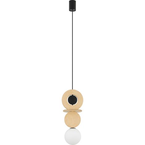 Suspension Nowodvorski Drops Wood globe blanc G9 Ø16 (1/5)