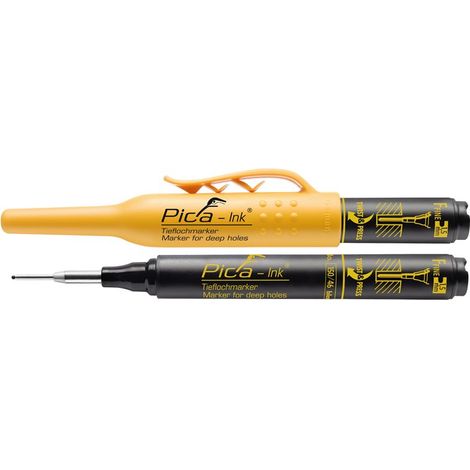 PICA 150/40 MARCADOR PERMANENTE DE TINTA PARA AGUJEROS PROFUNDOS INK (ROJO) CONTENIDO Marcador permanente rojo en blister