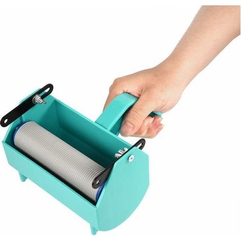 Rouleau de peinture à motifs de 5 ", machine de peinture de couleur unie de rouleau de texture décorative avec poignée en plastique pour la décoration murale de maison de bricolage (1/4)