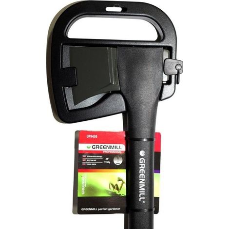 Greenmill Ascia da giardinaggio nera 36,5 cm leggera