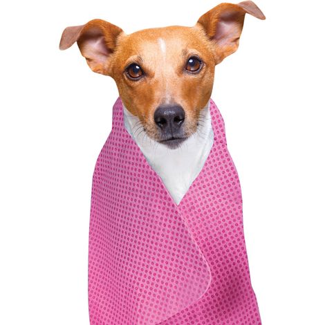 Serviette rafraichissante rose