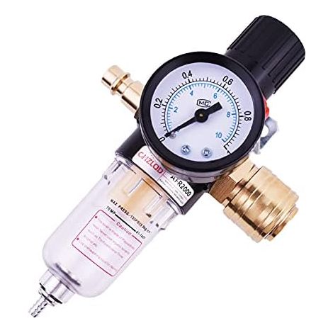 Compressor Pressure Regulator 1/4", Air Compressor Filter, Compressor Air Filter for Compressed Air Compressors and Air Tools (1/5)
