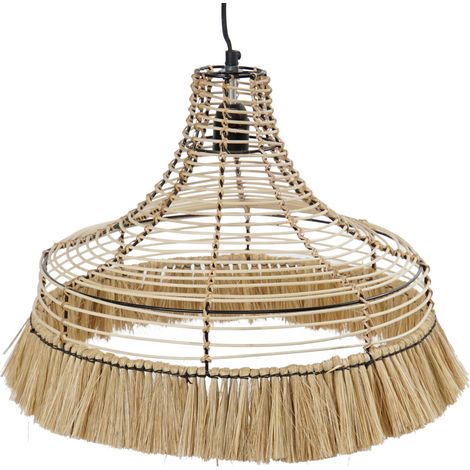 Decke in Jute Metall 45x45x36 Natural Jute Metall Multicolor -Farbmaterialfamiliendecke und Wände Details (1/5)