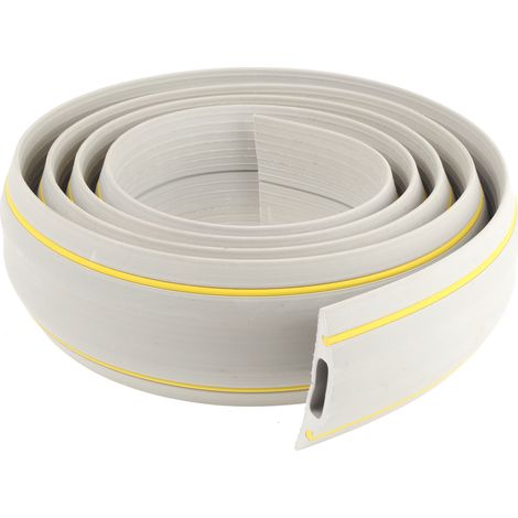 Protège câble RS PRO, Ø interne: 30mm, long. 3m, Caoutchouc Gris/Jaune ( Prix pour Bobine de 1 )