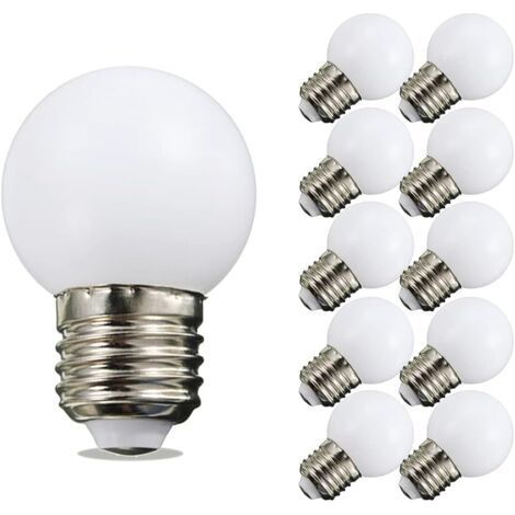 Lot de 20 ampoules LED E27 blanc froid 1W, culot E27, intensité variable-AquaForge (1/5)