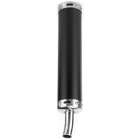 BEBUSINGOTO Motorradauspuffschalldämpfer, 20 mm / 0,8 Zoll modifizierte Auspuffschalldämpferteile für Witterungseinflüsse (schwarz) (1/4)