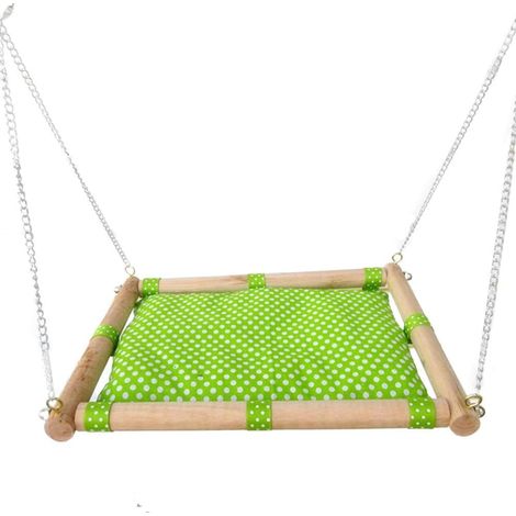 Hamac pour hamster, souris, cochon d’Inde, cadre bois détachable, jouet pour cage – DELKEVIC (1/5)